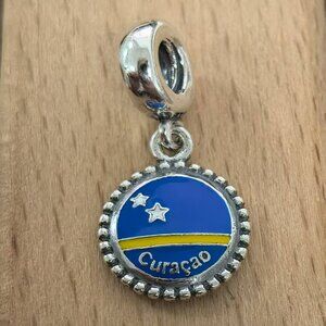 Pandora Curacao Caribbean Exclusive Charm Pendant, S925 Silver Bracelets